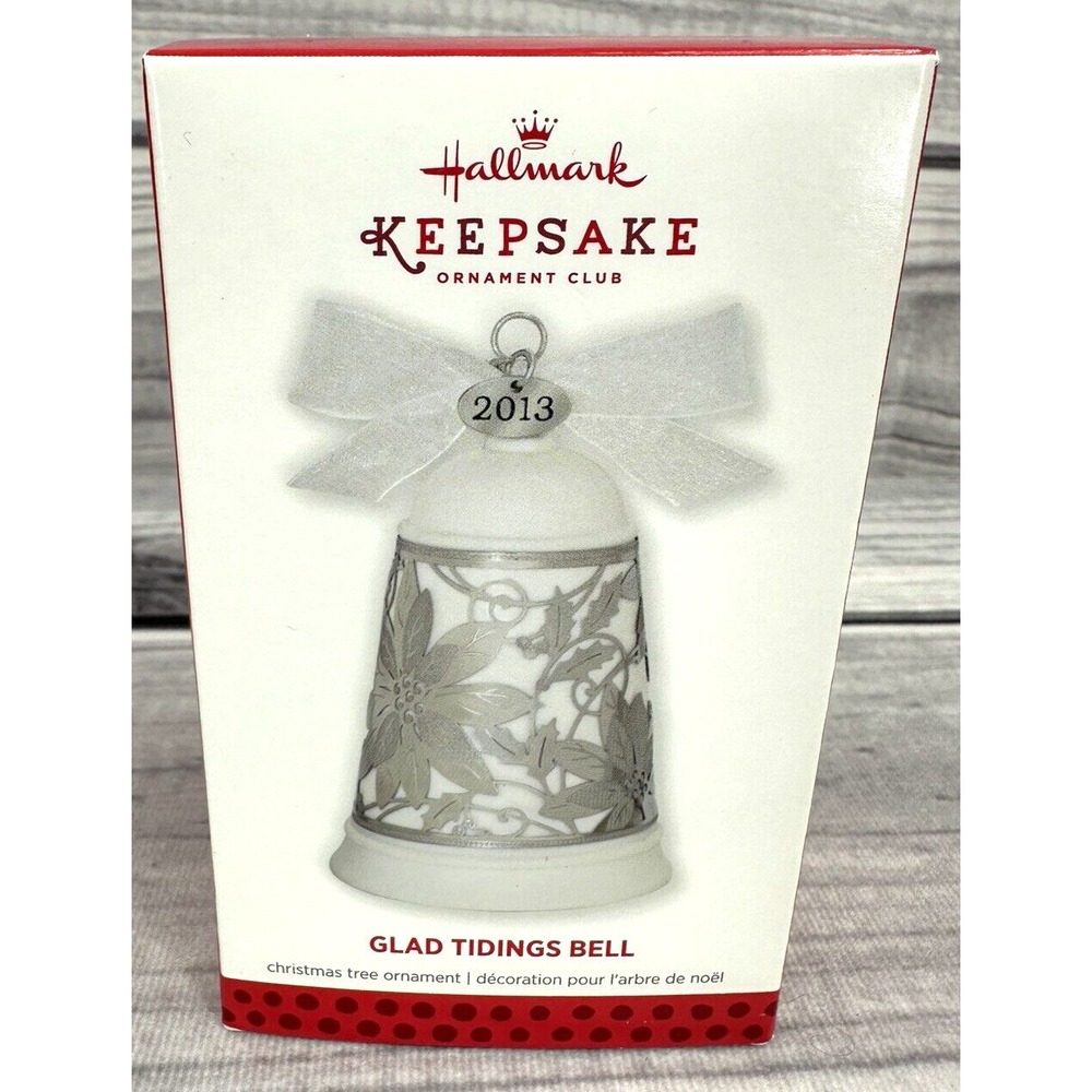 Hallmark‎ Keepsake Ornament 2013 GLAD TIDINGS BELL MEMBER EXCLUSIVE